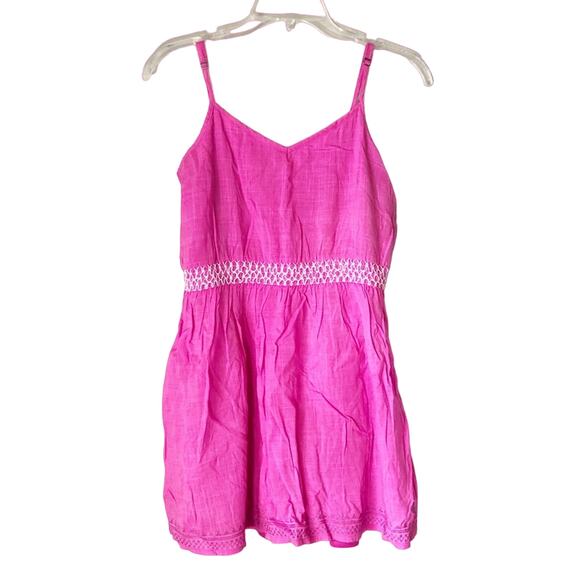 Volcom Size Small Pink 100% Viscose In A Pinch Spaghetti Strap Lined Mini Dress - Picture 1 of 10